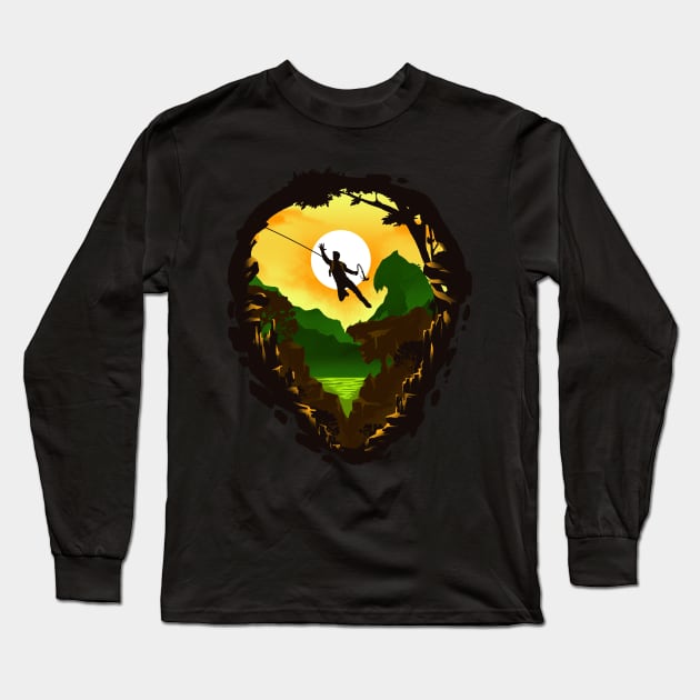 Nathan Drake Long Sleeve T-Shirt by HyperTwenty